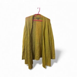Eileen Fisher Green Open-Front Cardigan